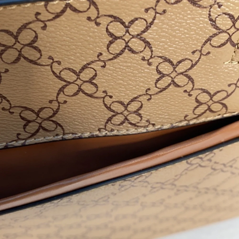 New NINE WEST Mocha Cherry Tote